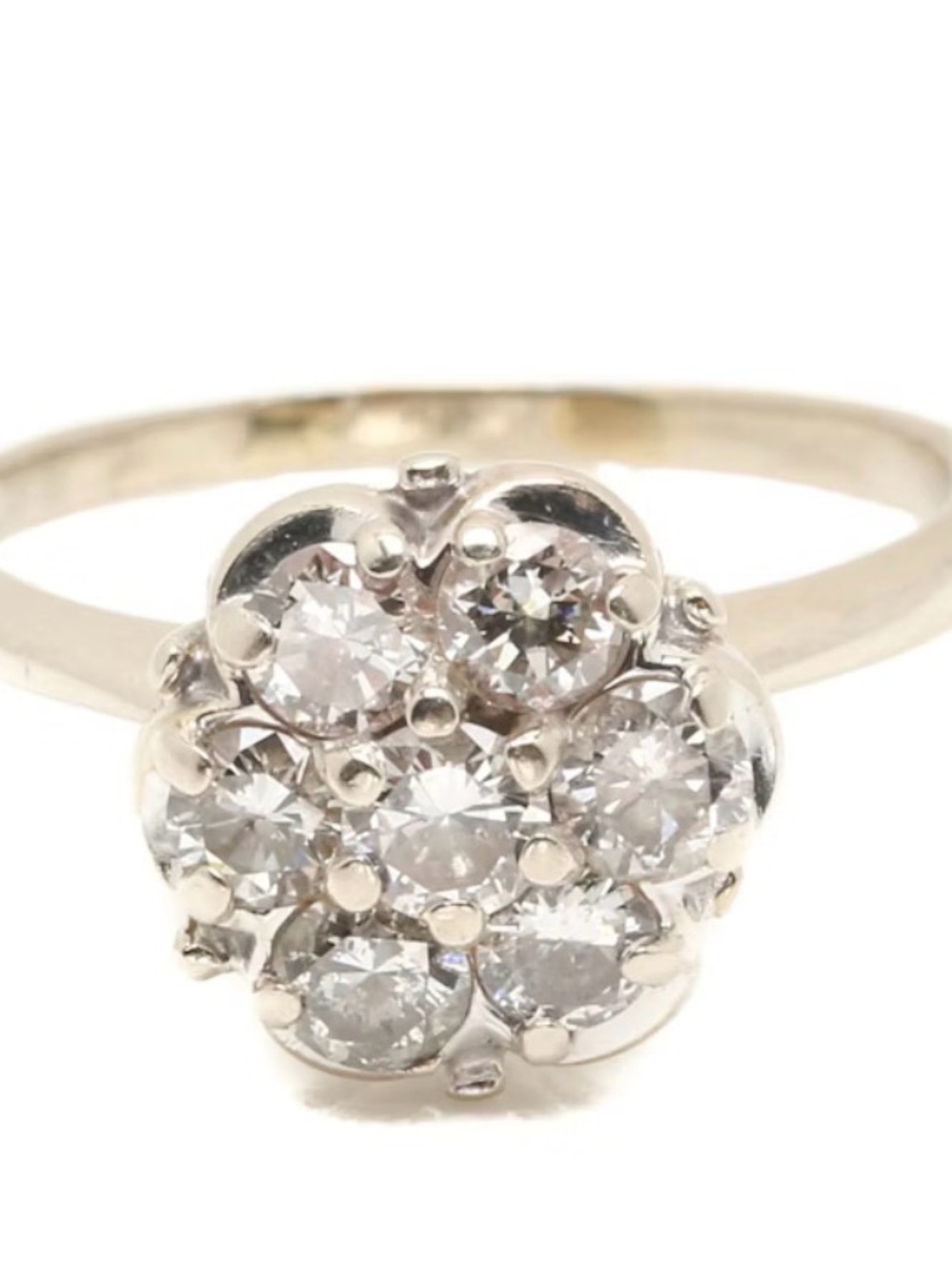 14K White Gold Diamond Ring